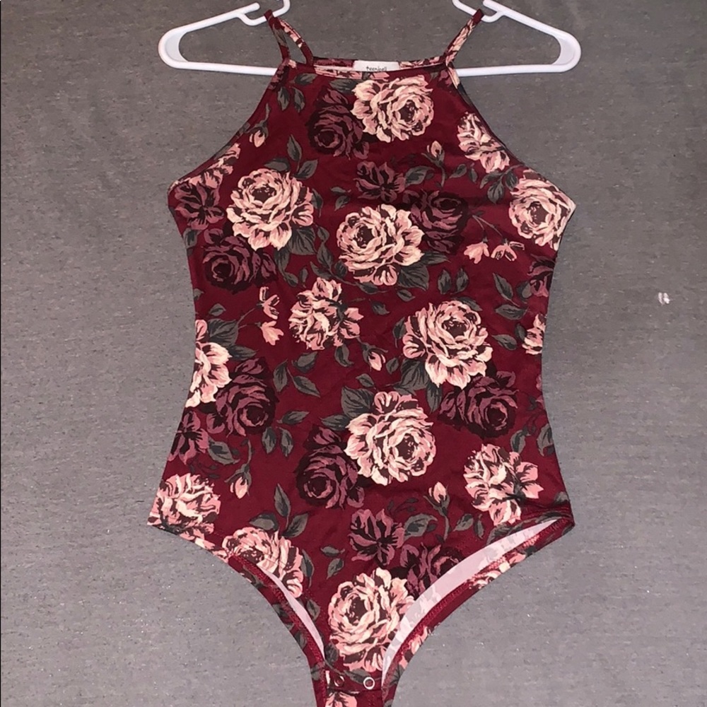 Maroon one piece